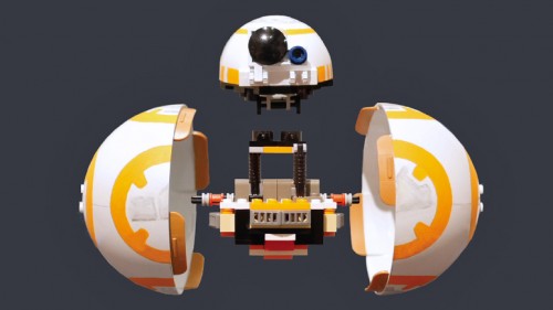 Making of a Tiny Rolling BB-8 with just Lego blocks- by a fellow Star Wars fan.